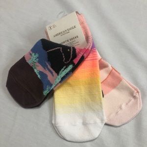 American Eagle Outfitters Shortie Socks 3 pack NEW